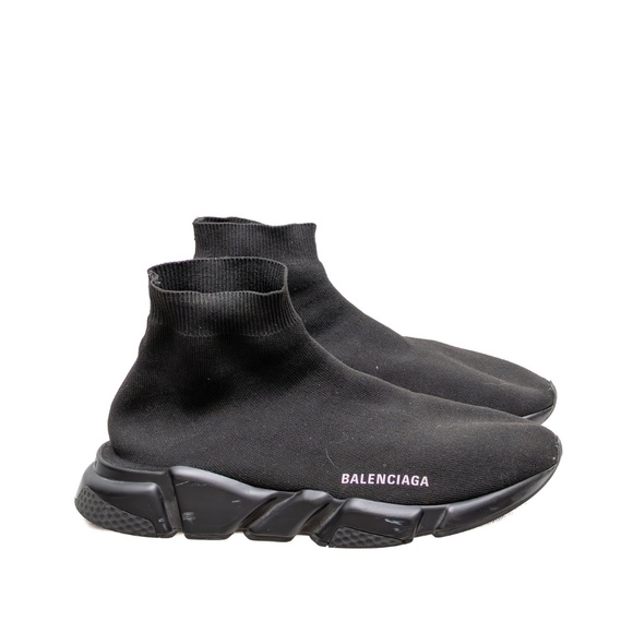 Balenciaga Speed Trainer 2.0 Black Knit Sock Sneakers – Estimated Size US 11 - Picture 4 of 10